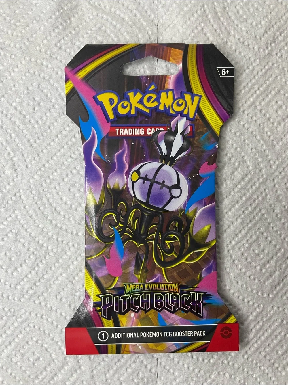 Pokémon TCG Mega Evolution: Pitch Black Sleeved Booster Pack English